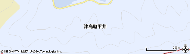 愛媛県宇和島市津島町平井周辺の地図