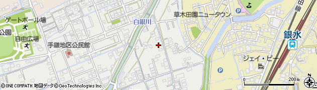 福岡県大牟田市手鎌423周辺の地図