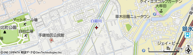 福岡県大牟田市手鎌431周辺の地図