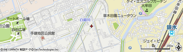 福岡県大牟田市手鎌420周辺の地図