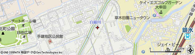 福岡県大牟田市手鎌428周辺の地図