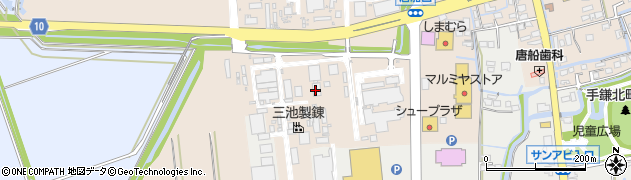 株式会社三池製錬　銀水・化成品工場周辺の地図