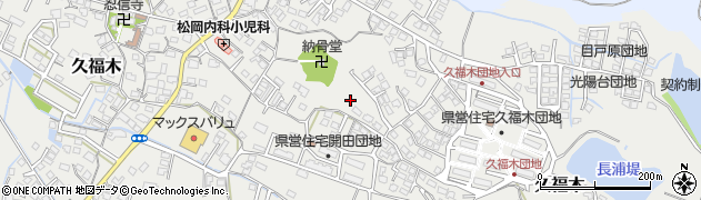 福岡県大牟田市久福木周辺の地図