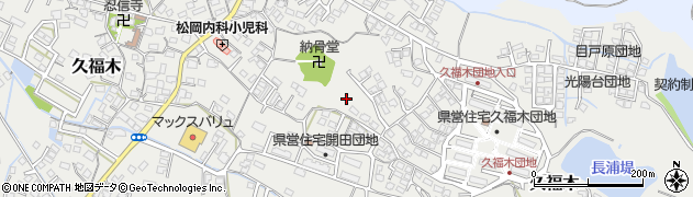 福岡県大牟田市久福木周辺の地図