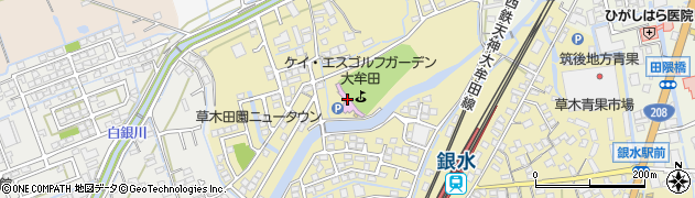 ケイ・エスゴルフガーデン大牟田周辺の地図