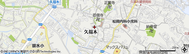 福岡県大牟田市久福木119周辺の地図