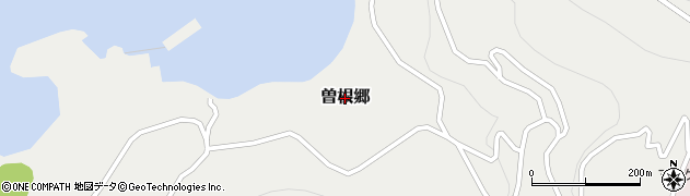 長崎県新上五島町（南松浦郡）曽根郷周辺の地図