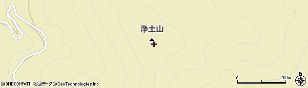浄土山周辺の地図