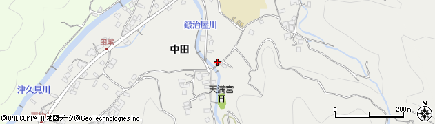 大分県津久見市中田5171周辺の地図