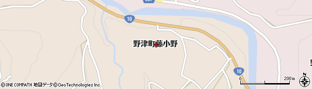 大分県臼杵市野津町大字藤小野周辺の地図