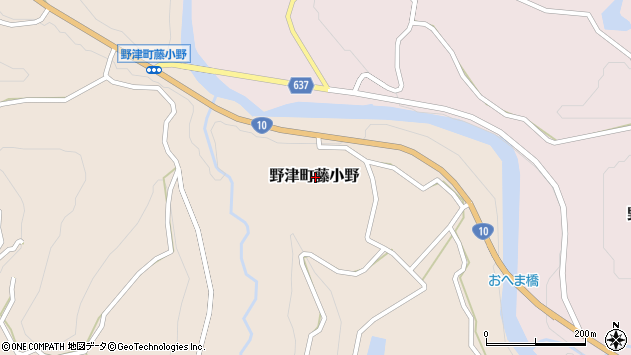 〒875-0235 大分県臼杵市野津町藤小野の地図