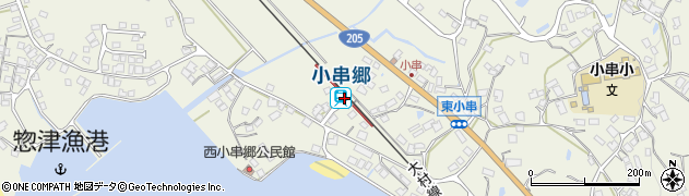 小串郷駅周辺の地図