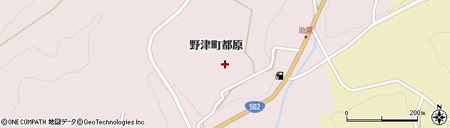 大分県臼杵市野津町大字都原周辺の地図