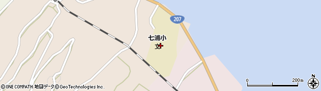 鹿島市立七浦小学校周辺の地図