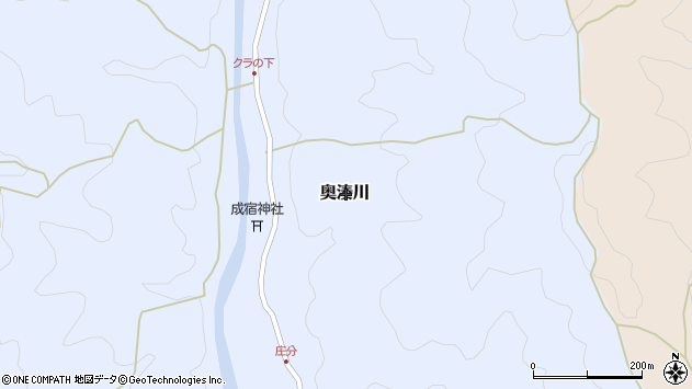 〒789-1913 高知県幡多郡黒潮町奥湊川の地図