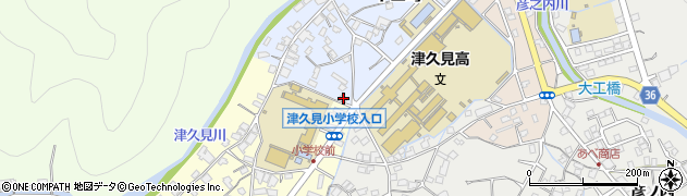大分県津久見市中田町5-23周辺の地図