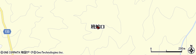 熊本県菊池市班蛇口周辺の地図