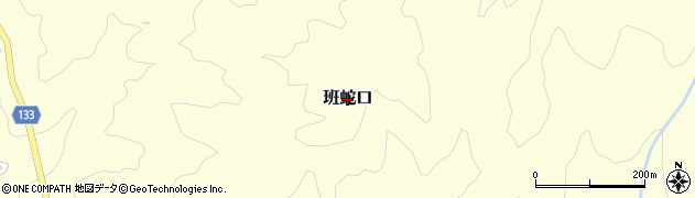 熊本県菊池市班蛇口周辺の地図