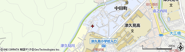 大分県津久見市中田町5-42周辺の地図