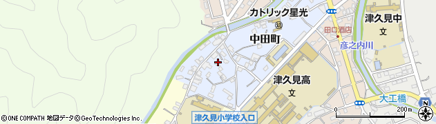 大分県津久見市中田町5-53周辺の地図