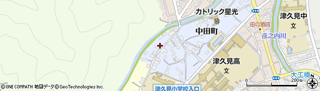 大分県津久見市中田町6-12周辺の地図