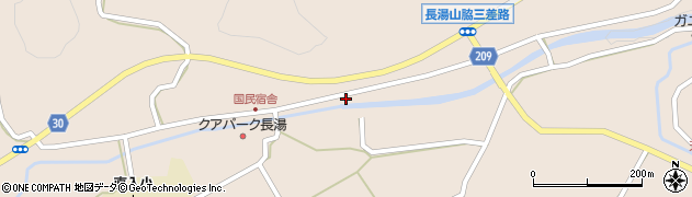 大分県竹田市直入町大字長湯7645周辺の地図
