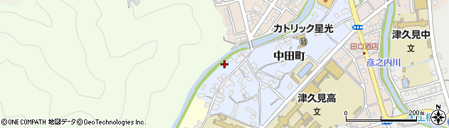 大分県津久見市中田町6-10周辺の地図