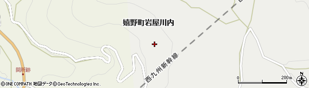 佐賀県嬉野市嬉野町大字岩屋川内（上岩屋）周辺の地図