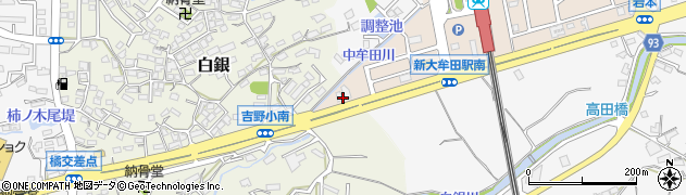 大牟田　産地直送センター周辺の地図