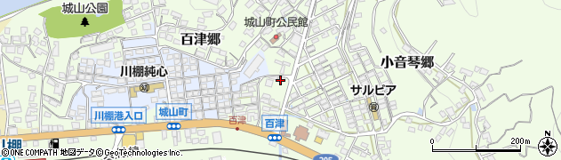 長崎県川棚町（東彼杵郡）百津郷周辺の地図