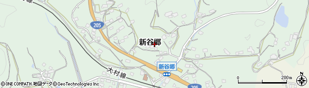 長崎県川棚町（東彼杵郡）新谷郷周辺の地図