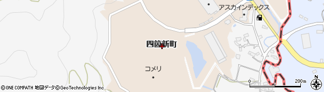 福岡県大牟田市四箇新町周辺の地図
