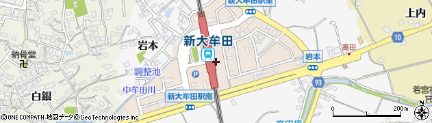 福岡県大牟田市岩本新町周辺の地図