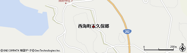 長崎県西海市西海町天久保郷周辺の地図