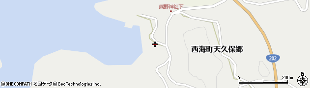 長崎県西海市西海町天久保郷1652周辺の地図