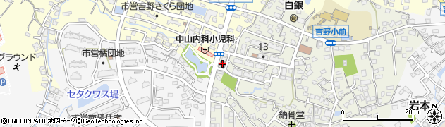 大牟田吉野郵便局周辺の地図