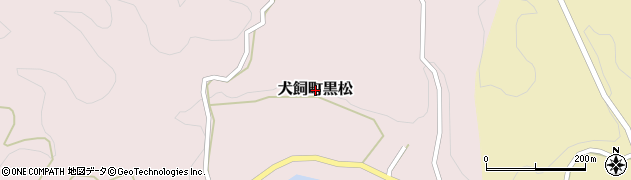 大分県豊後大野市犬飼町黒松周辺の地図