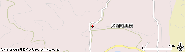 大分県豊後大野市犬飼町黒松1029周辺の地図