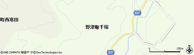 大分県臼杵市野津町大字千塚周辺の地図