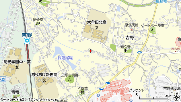 〒837-0904 福岡県大牟田市吉野の地図