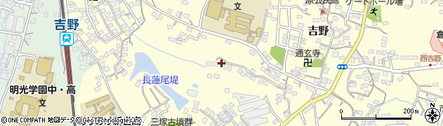 福岡県大牟田市吉野周辺の地図