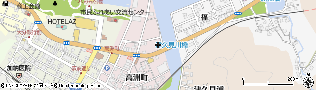 ローソン津久見高洲町店周辺の地図
