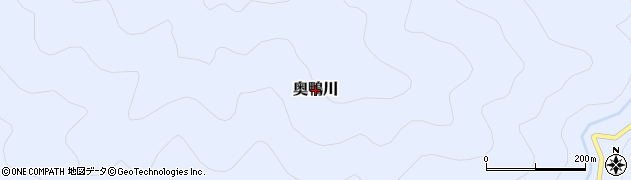 高知県四万十市奥鴨川周辺の地図