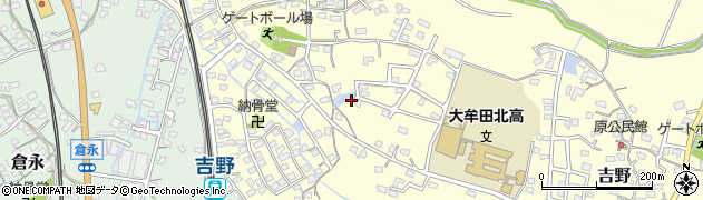 吉野北町団地公園周辺の地図