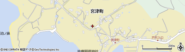 長崎県佐世保市宮津町周辺の地図
