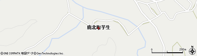 熊本県山鹿市鹿北町芋生周辺の地図