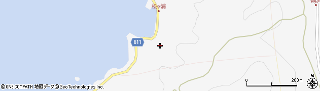 大分県津久見市松ケ浦周辺の地図