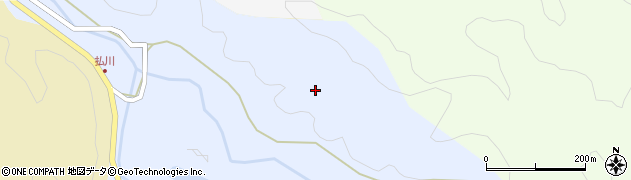 大分県臼杵市払川周辺の地図