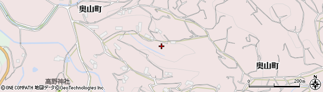 長崎県佐世保市奥山町周辺の地図