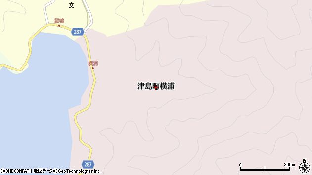 〒798-3345 愛媛県宇和島市津島町横浦の地図